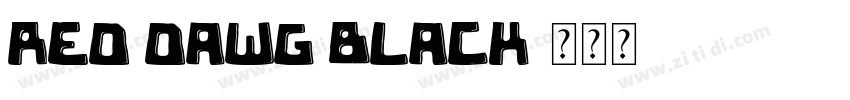 Red Dawg Black字体转换